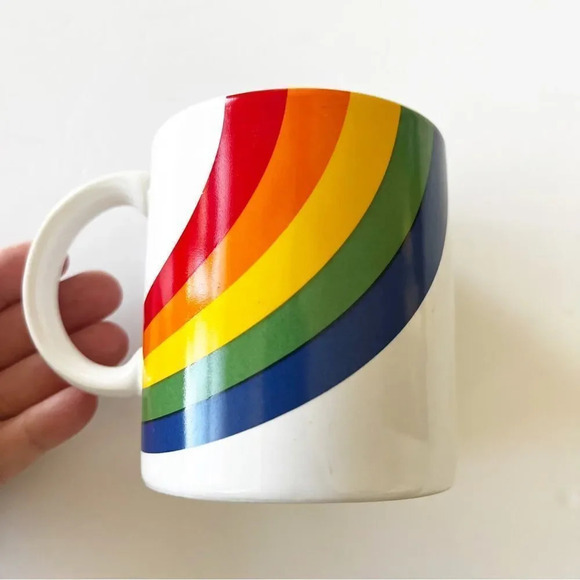 Vintage FTD Rainbow Mug 1986 Harry Styles Coffee Tea Ceramic‎ 1980s - Picture 8 of 9